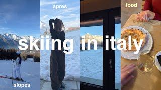 SKIING IN ITALY 25 VLOG ️ slopes, drinks & lils