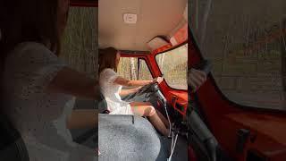 Sonya drives legendary Soviet SUV - UAZ Buhanka