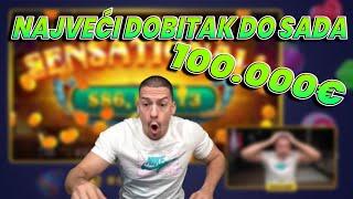 BAKA PRASE DOBIO 100.000€ NA BOOK OF GOLDEN SANDS - MAX WIN * najveci dobitak do sada *