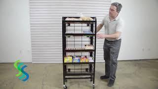 24 Inch Mobile Snack Rack - Item# 92324 Assembly