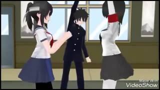 MMD Yandere Simulator Complication 2 Best and Funny Scene XD XD XD