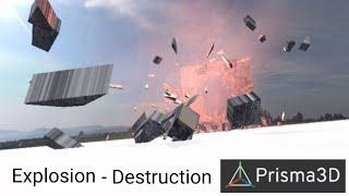 Prisma3D Destruction : create explosion animation with your phone