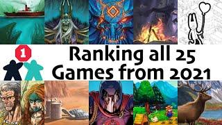 Ranking all 25 Games Played from 2021 | With Colin