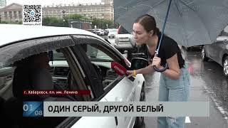 Узбек против таджика: пассажир такси выбила головой стекло в аварии на площади Ленина