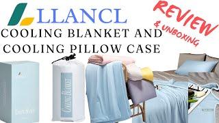 LLANCL Cooling Blanket & pillow case - Unboxing and Review