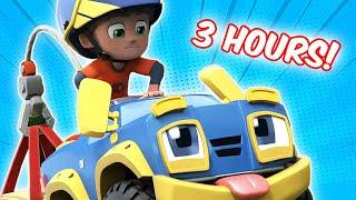 3 HOURS! of Rev & Roll | Hide & Go Bentley, Bumper Ball, Monster Truck and More! | Cartoons for Kids