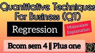 Regression || Quantitative Techniques For Business || Commerce Companion