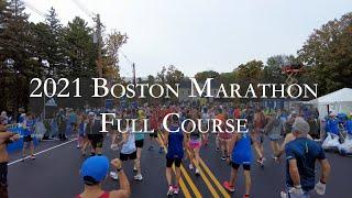 Boston Marathon「Full Course」| Virtual Run Boston Marathon 【English Subtitles】