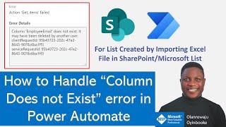 How to Handle Column Does not Exist Error in Power Automate