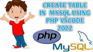 How to Create Table in PHP MySQL Database | Creating Table Using PHP Script