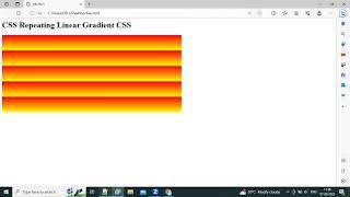 CSS repeating-linear-gradient() Function