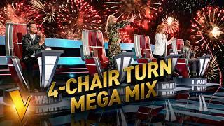 SIX HOURS of 2024's Greatest 4-CHAIR TURNS on The Voice