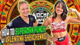 Valentina Shevchenko teaches me the Superman punch  | UFC 306