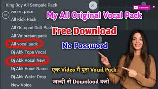 Fl studio All Original Vocal Pack Download || All Jaunpur Bhadohi Allhabad A to Z Remixer Use Vocal