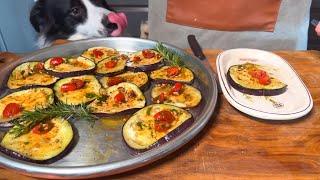 Italian Style Garlic Eggplant Recipe! Really Simple and Delicious!