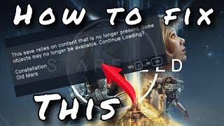 Starfield: How to Fix ''This save relies on content that is no longer available''
