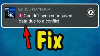How to Fix "Couldn't Sync Your Saved Data Due to a Conflict" Error Message on PS5 (auto-sync files)