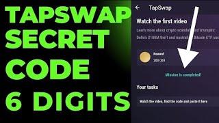 Tapswap new task watch the video and find the code and paste it here solved.