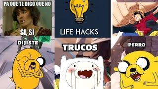 TRUCOS DE VIDA POCO ÉTICOS parte 1 #ia #horadeaventuras #lifehacks #humor #viral #nolohagas