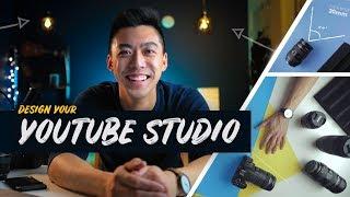 How to design a YouTube STUDIO // Camera Placement, Color Theory, Lighting, etc.