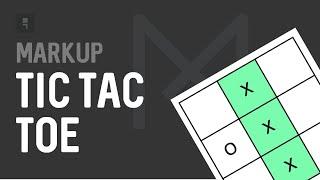 Tic-Tac-Toe game with TypeScript and Markup Reactive Templates