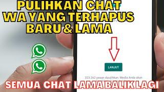 CARA MEMULIHKAN PESAN WA YANG TERHAPUS LAMA ATAUPUN YANG BARU TERHAPUS | CHAT WA BISA BALIK LAGI