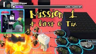 AndersonPlays Roblox CLASSIC Tower Defense Simulator - Mission 1 & First 6 Tix