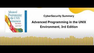 Advanced Programming in the UNIX Environment, 3rd Edition