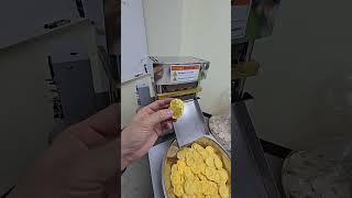SYP4509 popped corn chips machine test from Korea