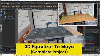 Export Camera Track From 3D Equalizer To Maya | How to import 3q equalizer camera to Maya