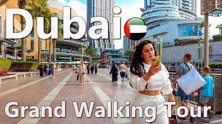 Dubai Grand Walking Tour of the City 4K 
