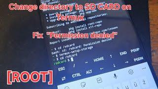 Termux - Change Directory To SD card | Fix "Permission denied" [ROOT]