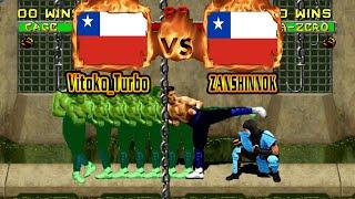 Mortal Kombat 2 - Vitoko_Turbo (CHL) VS (CHL) ZANSHINNOK [mk2] [Fightcade] モータルコンバットII