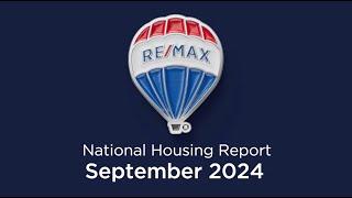 RE/MAX National Housing Report September 2024