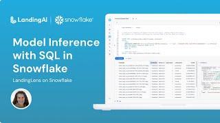 Model Inference with SQL | Make Batch Predictions and Write to a Table | LandingLens on Snowflake