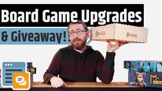 Board Game Upgrades - Anno 1800, The Crew, & More!! And A Giveaway!!
