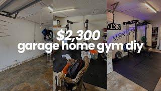 We Built a Home Gym in Our Garage for $2,265!