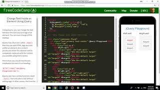 Change Text Inside an Element Using jQuery free code camp  Dani