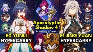 E0 Yunli Hyper & E1 Jing Yuan Hyper | Apocalyptic Shadow Floor 4 3 Stars | Honkai: Star Rail 2.6