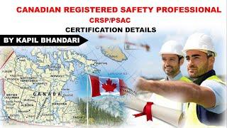 CRSP (Canadian Registered Safety Professional) Certification | BCRSP| Canadian Safety Certifications