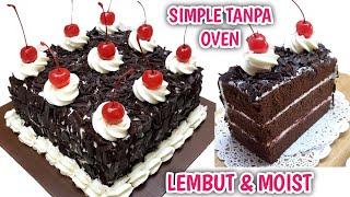 Pemula Pasti Bisa‼️Resep Black Forest Kukus 5 Telur Bisa Jadi Kue Ultah Simple