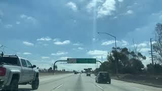 Beautiful day driving on 110 to 105 freeway going famous Lakewood blvd to Stonewood Center Downey Ca