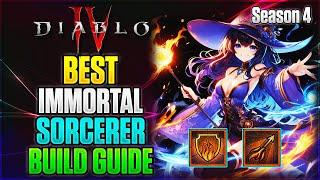 Season 4 Best Immortal Fire Bolt Sorcerer Build Guide | Diablo 4