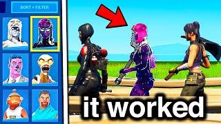 Using HACKED SKINS to Cheat in Fortnite Fashion Shows...