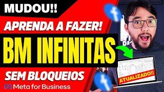 MUDOU! COMO CRIAR BM INFINITAS no NOVO Facebook Ads- (Tutorial) Passo a Passo