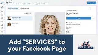 How to Add "Services" to your Facebook Page in 2024