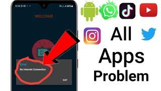 How To Fix All Apps Error No Network Connection Problem Solve | Your Internet Connection Error