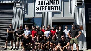 Future Marines do a Strongman workout at Untamed Strength Gym
