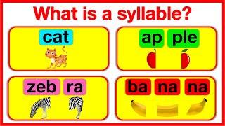 What's a SYLLABLE?  | Syllable in English | 7 types | Learn how to count syllables