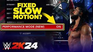 WWE 2K24 Slow-Motion Fix? | Testing Performance Mode in WWE 2K24